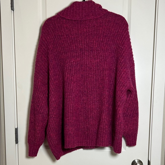 Old Navy Pink Cozy Knitted Turtleneck Sweater 3X - Picture 4 of 7